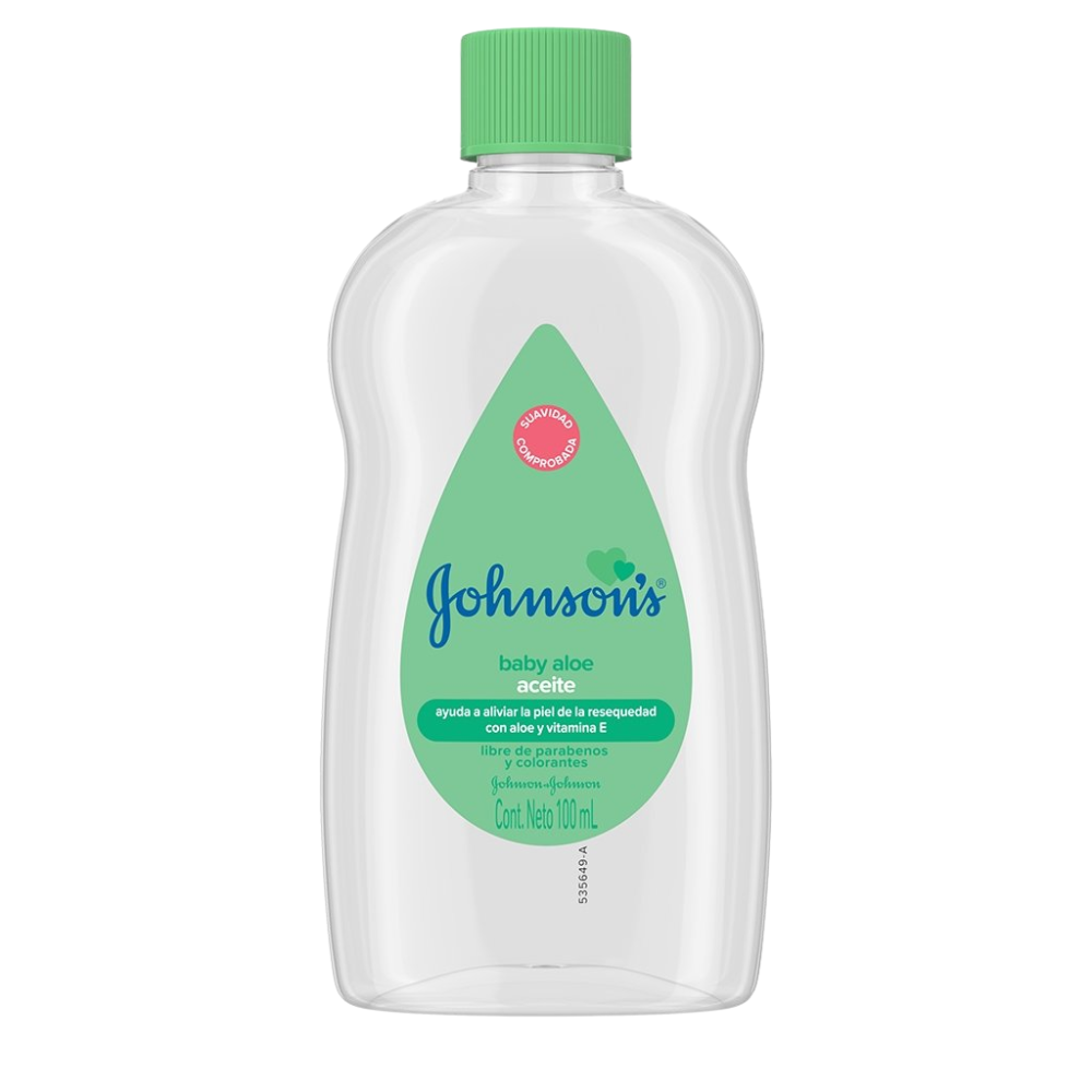 ACEITE PARA BEBE ALOE Y VITAMINA E JOHNSONS 100 ML