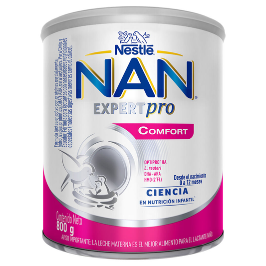 NESTLE NAN EXPERT PRO CONFORT FORMULA INFANTIL DESDE EL NACIMIENTO 800 GR