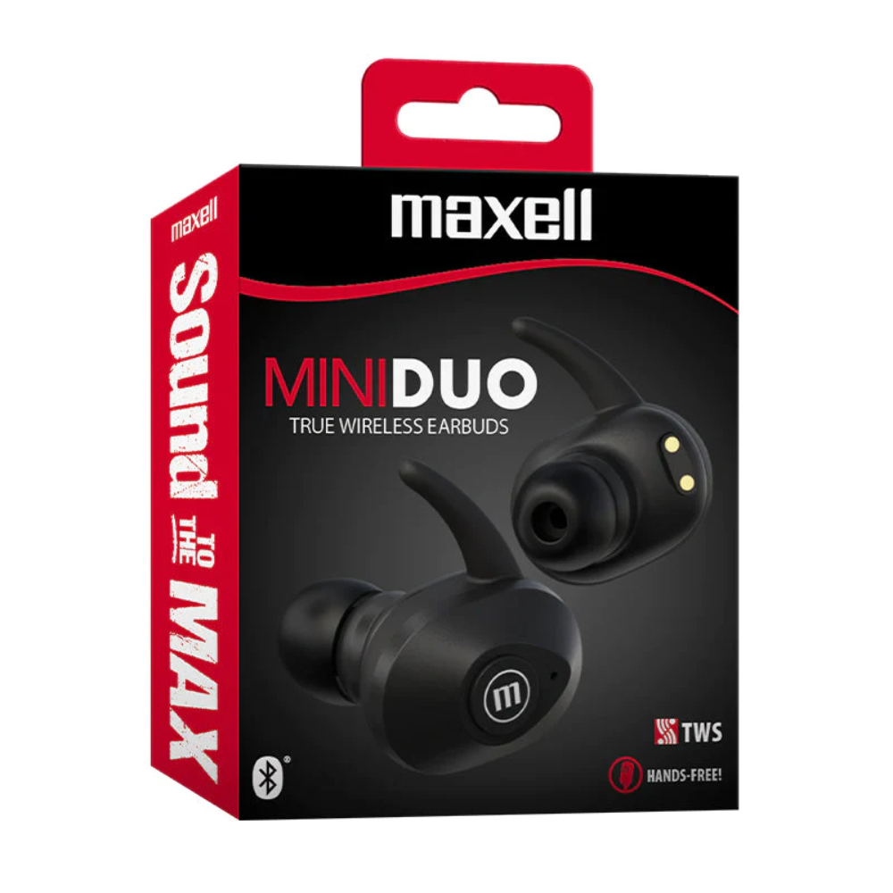AUDÍFONOS BLUETOOTH MINI DUO NEGRO MAXELL 1 UND