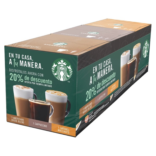 CAFÉ SURTIDO STARBUCKS 3 PACK
