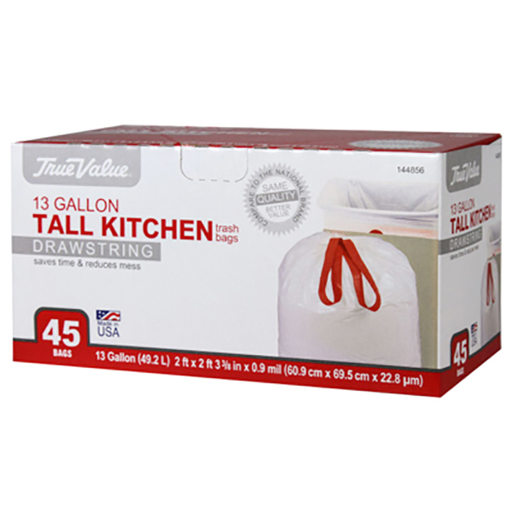 BOLSA DE BASURA TALL KITCHEN 13 GALONES 45 UND
