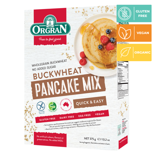 PANCAKE MIX TRIGO SARRACENO ORGRAN 375 GR
