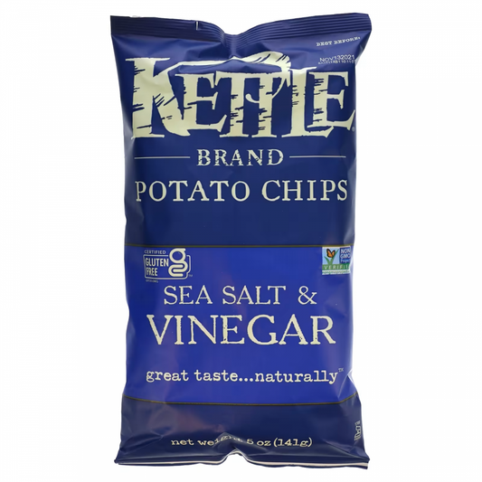 PAPAS SALT & VINAGER KETTLE BRAND 5 OZ
