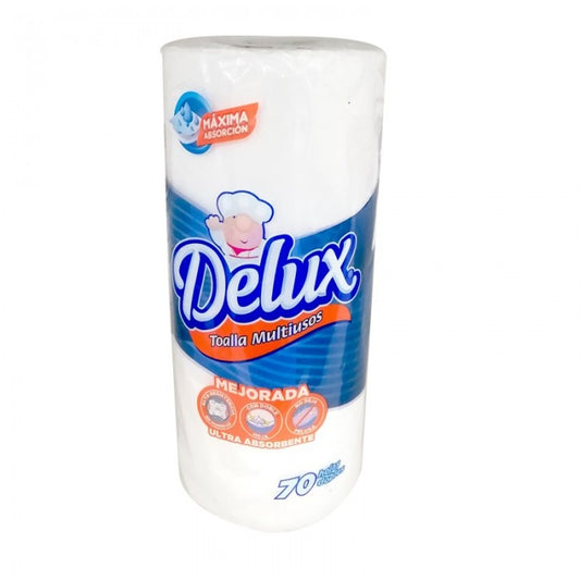 PAPEL TOALLA DELUX 1 ROLLO BLANCO