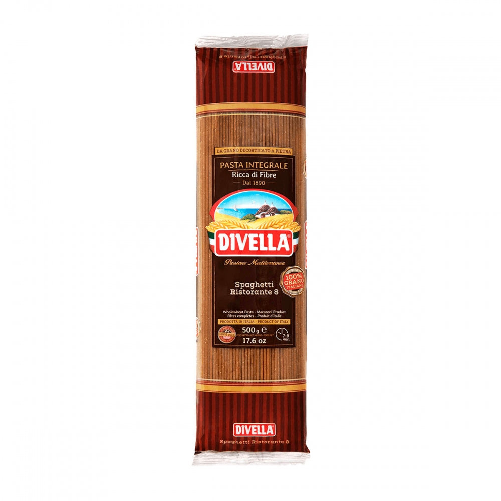 DIVELLA SPAGHETTI RISTORANTE 8 INTEGRAL 500G