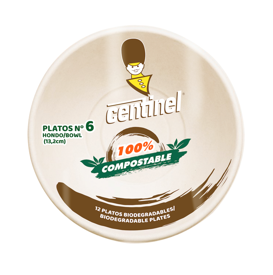 PLATO BOWL COMPOSTABLE #6 12 UNI