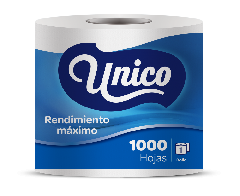 PAPEL HIGIENICO UNICO 1000 HOJAS 1 ROLLO