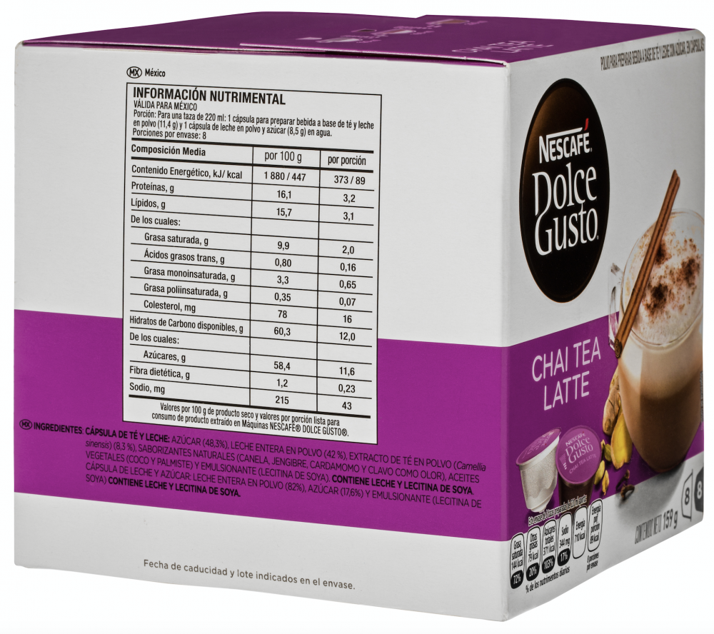 CAFE DOLCE GUSTO CHAI TEA LATTE 159 G