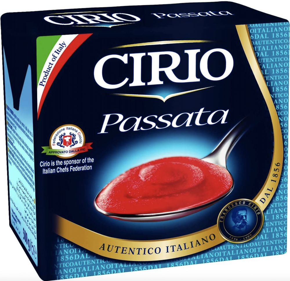 SALSA DE TOMATE CIRIO PASSATA TETRAPACK 500 GRS