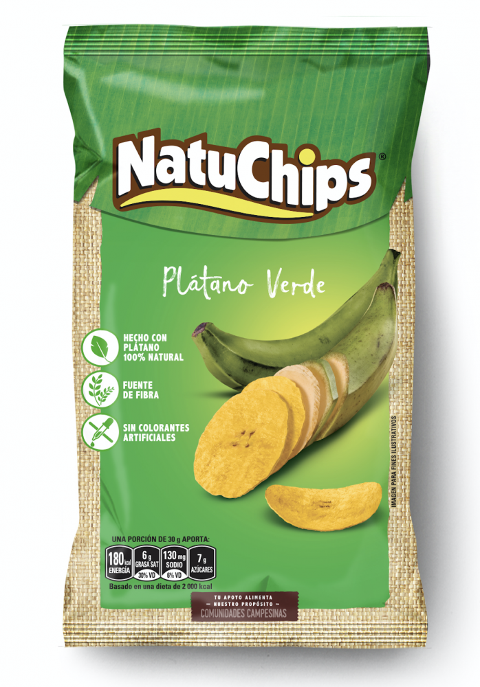 PLATANITOS NATUCHIPS PLATANO VERDE  135 GR