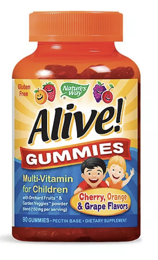 MULTI VITAMINAS ALIVE NIÑOS 90 GUMMY