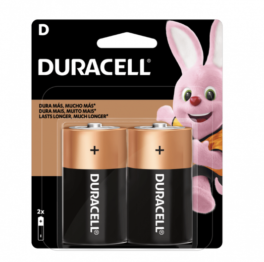 BATERIAS DURACELL TIPO D B/2 MN 1300