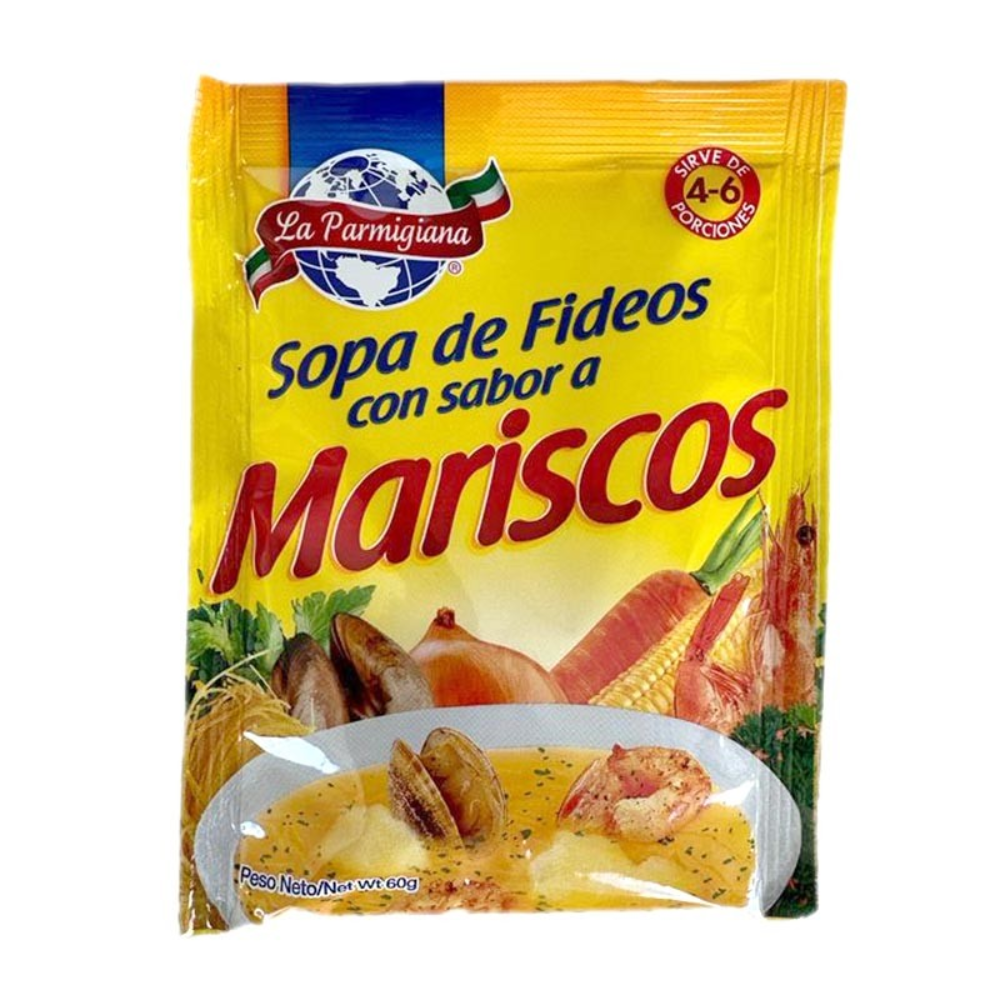 SOPA DE FIDEOS SABOR MARISCO LA PARMIGIANA 60 GR