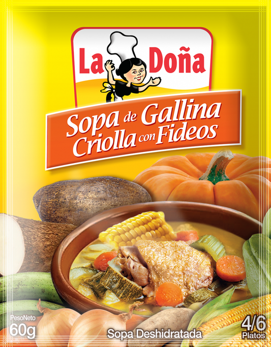 SOPA GALLINA CRIOLLA LA DOÑA