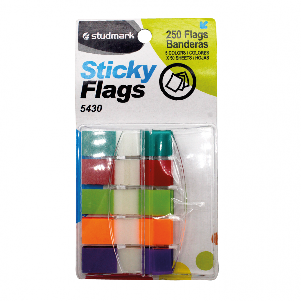 BANDERITAS STUDMARK 5 COLORES