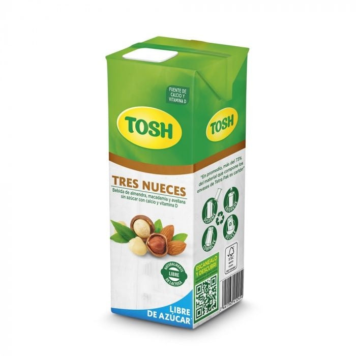 LECHE TRES NUECES TOSH SIN AZÚCAR 1000 ML