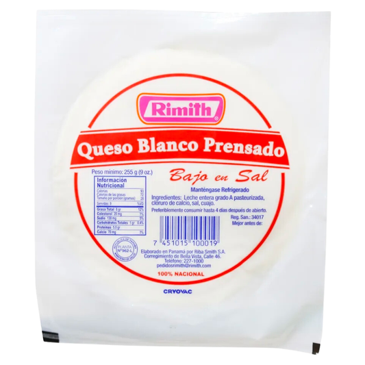 QUESO DEL PAIS RIMITH BAJO SAL 9OZ