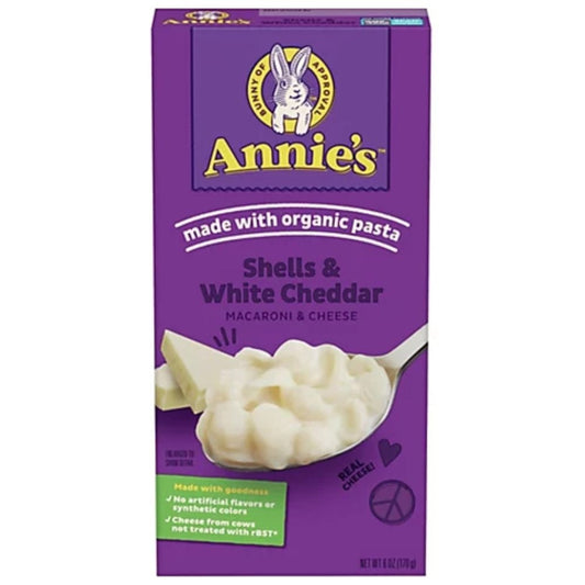 MAC & CHEESE ANNIES SHELLS QUESO CHEDDAR BLANCO 170 GR