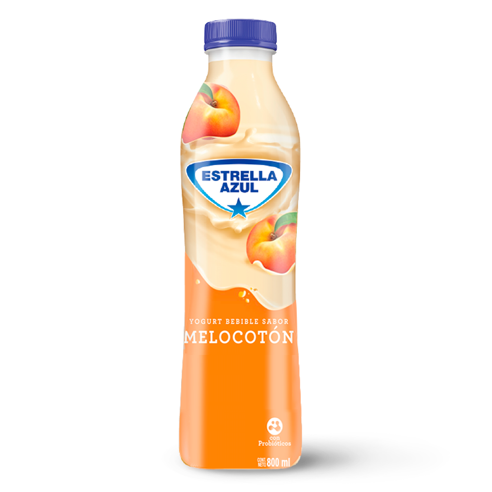 YOGURT BEBIBLE ESTRELLA AZUL MELOCOTON 800 ML